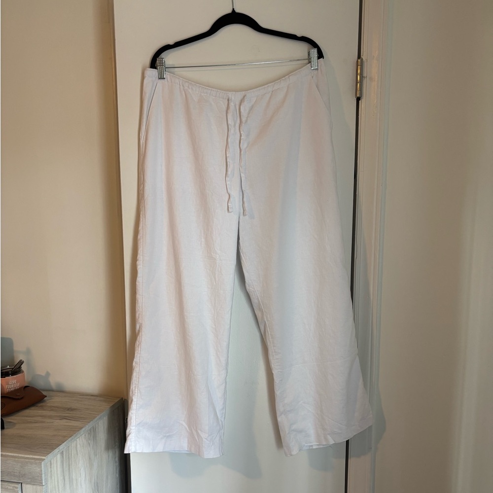 Abercrombie Linen Blend Pull On Pant in Size XL | Like New (Never Worn)